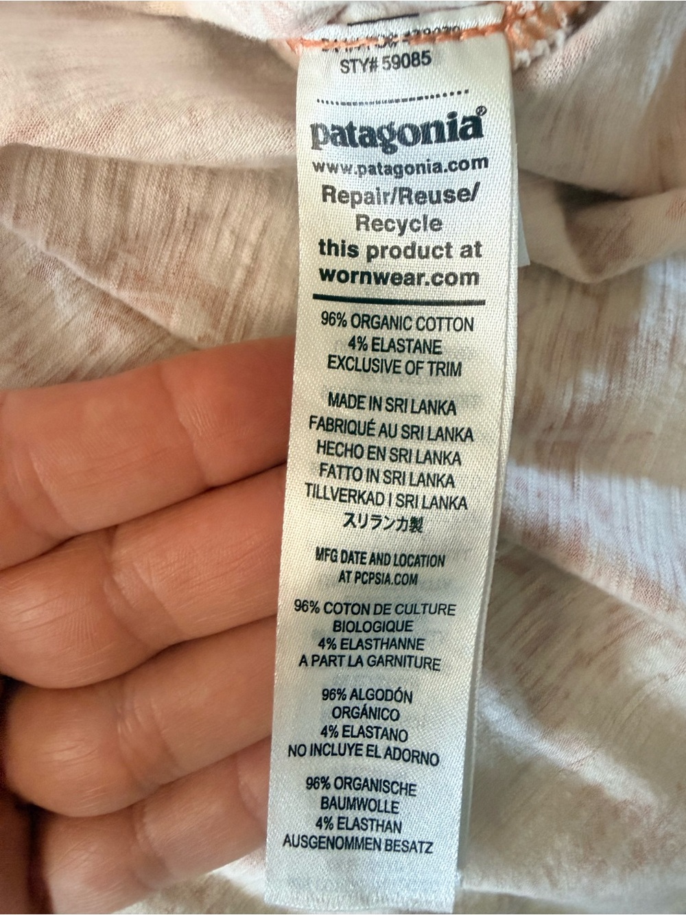 Patagonia Orange and White Floral Tank Top dress - Picture 5 of 8